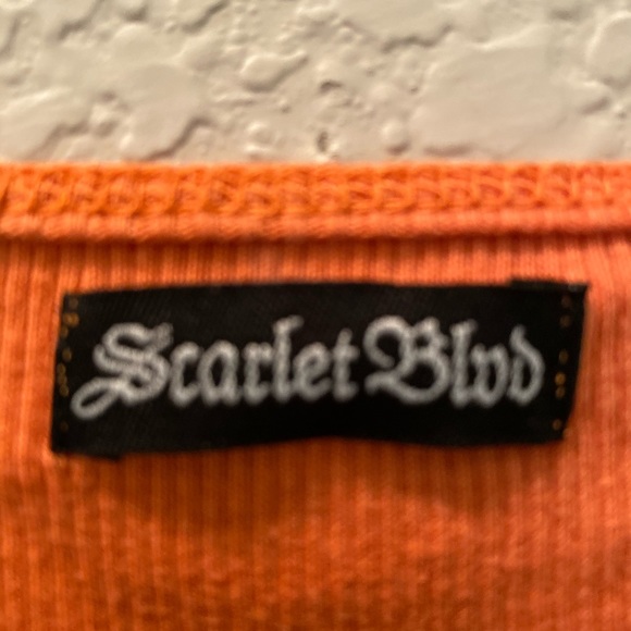 Orange Rhinestone Stone Tank - Picture 4 of 6